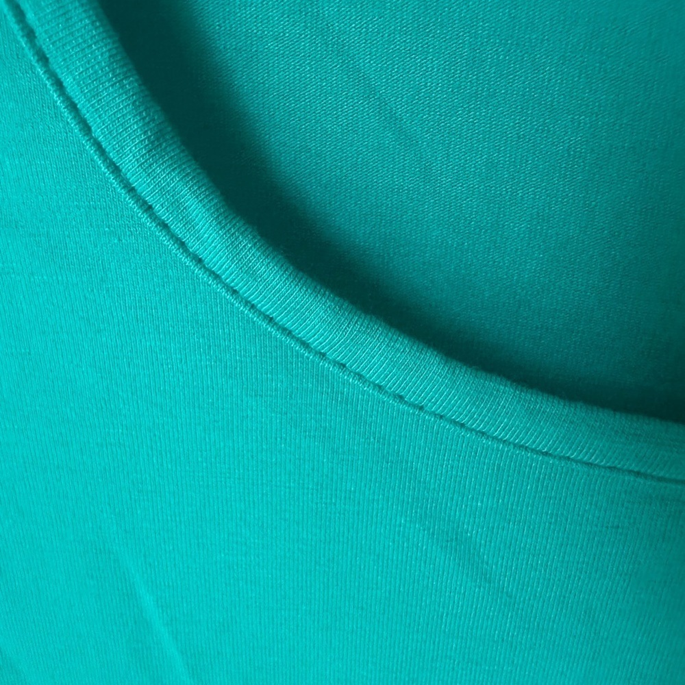 NWT J. Jill Active Green Shirttail Tee SZ LT - Picture 5 of 10